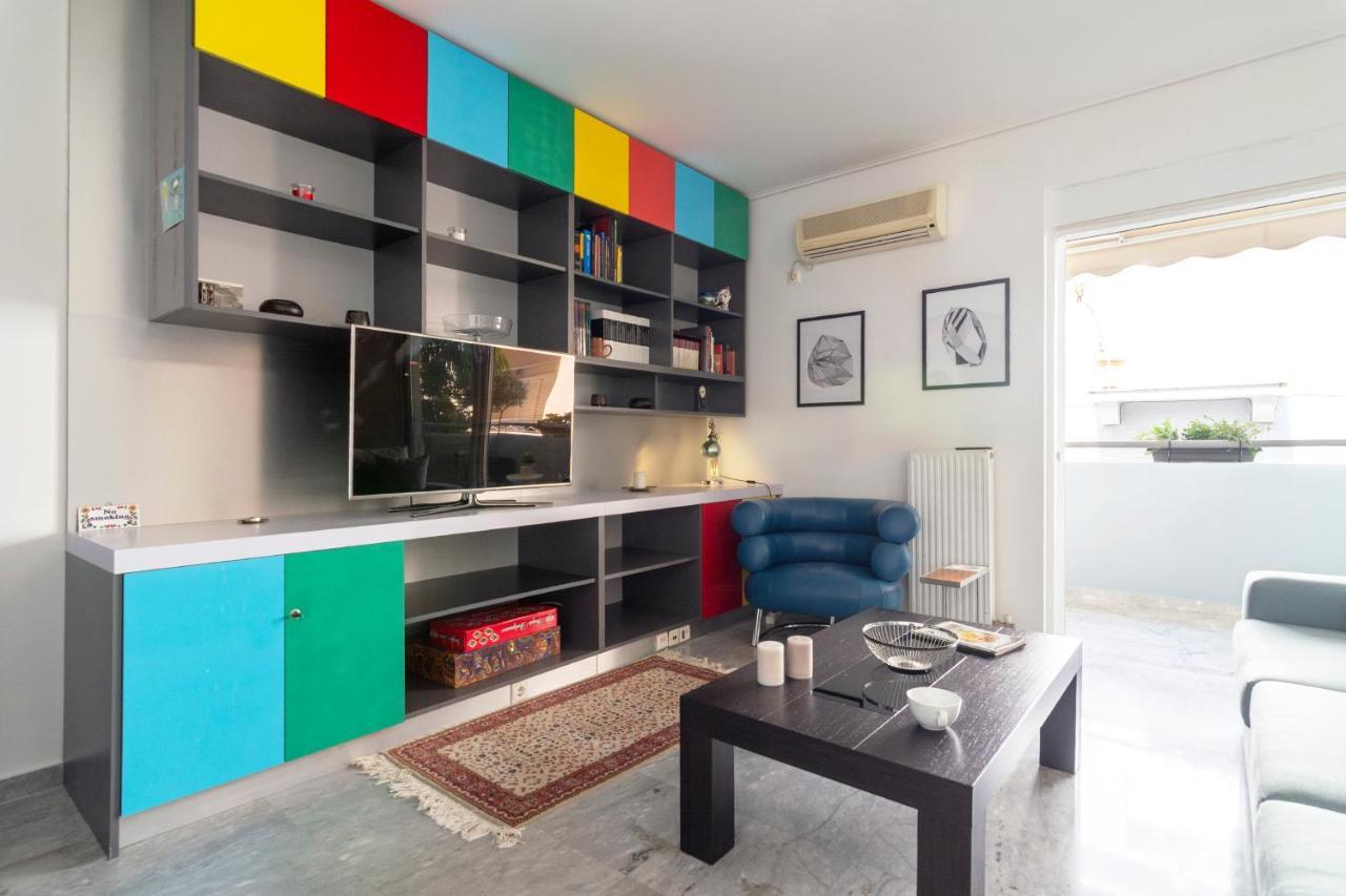 Central 3Bd Apt. Near Acropolis Aten Exteriör bild